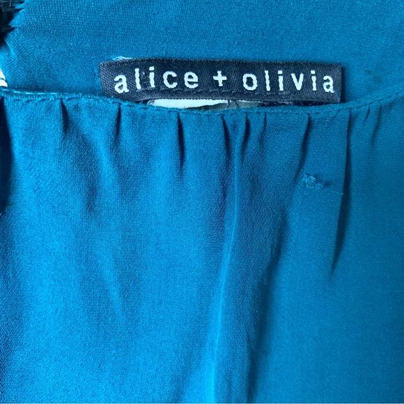 Alice+Olivia turquoise mini dress - Picture 3 of 4